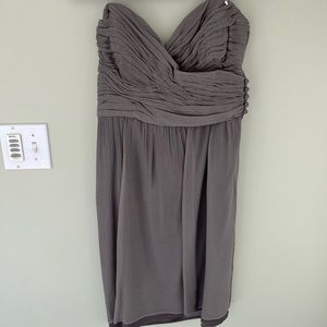 Jenny Yoo dress in crinkle chiffon